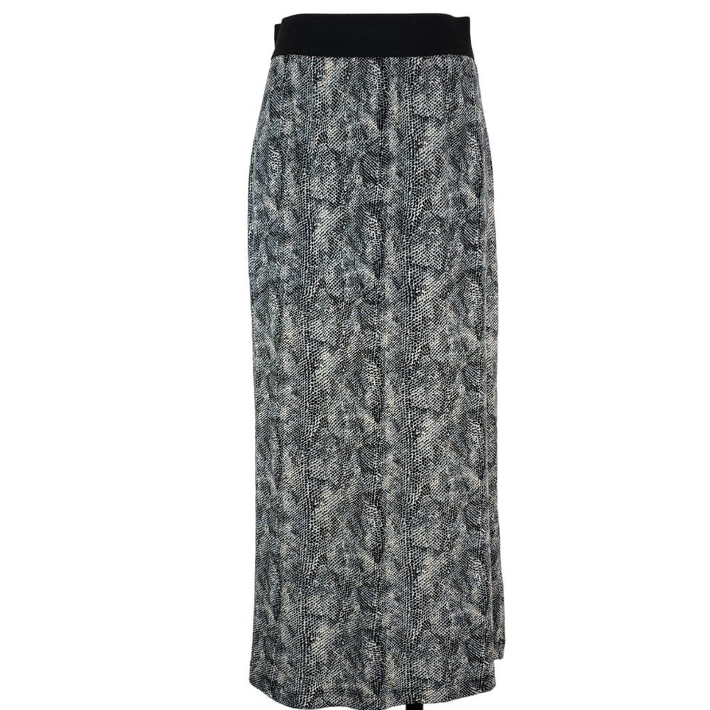 Coco Bianco Snakeskin Print Maxi Skirt, Size Small